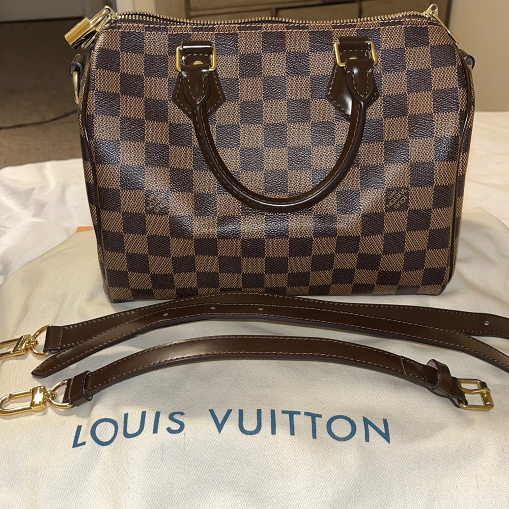 Louis Vuitton Speedy Bandouliere 25 Damier Ebene